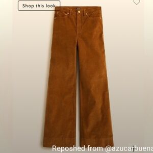 J.Crew Tall wide-leg corduroy trouser